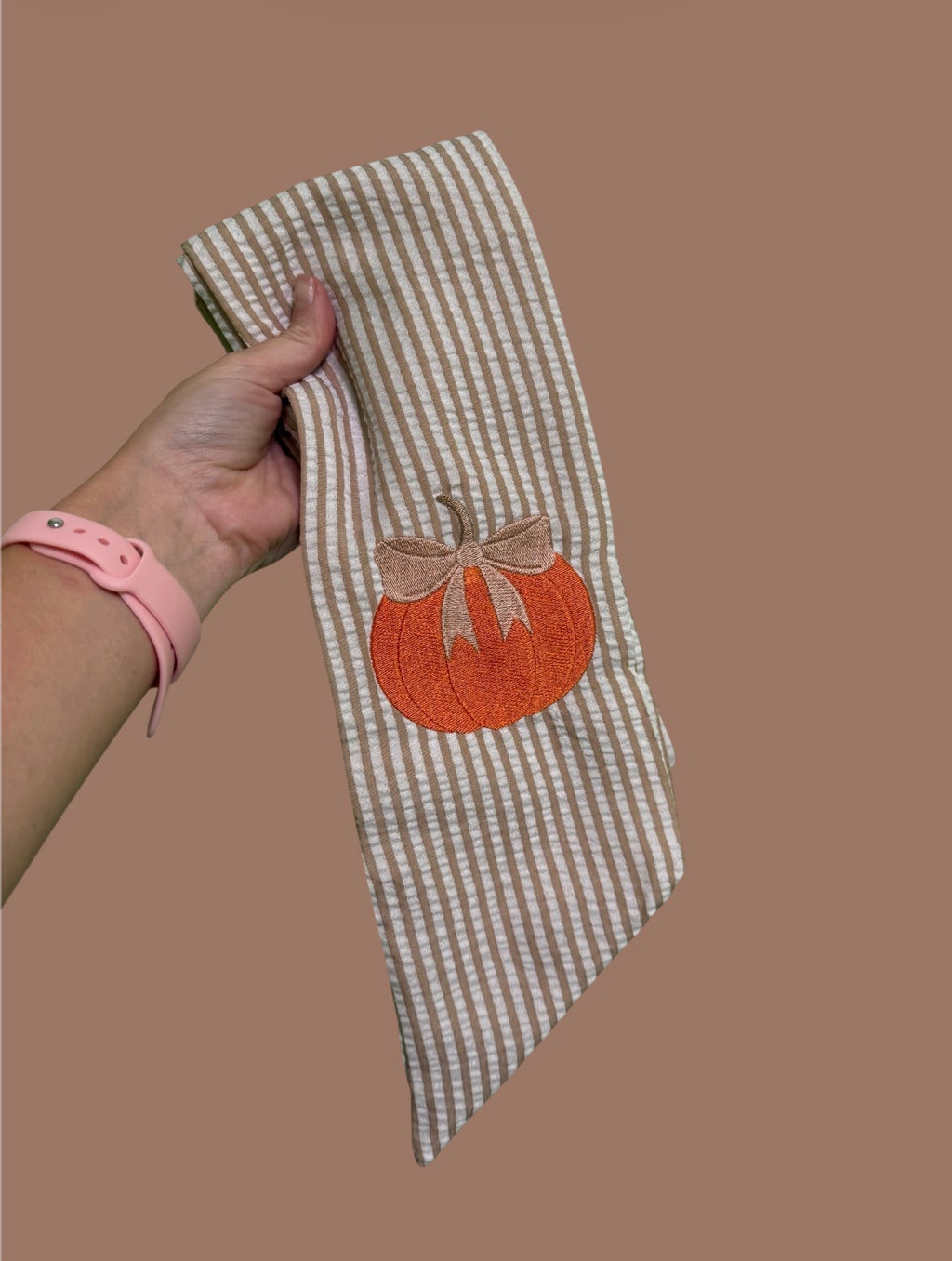 Bow Pumpkin Wreath Sash