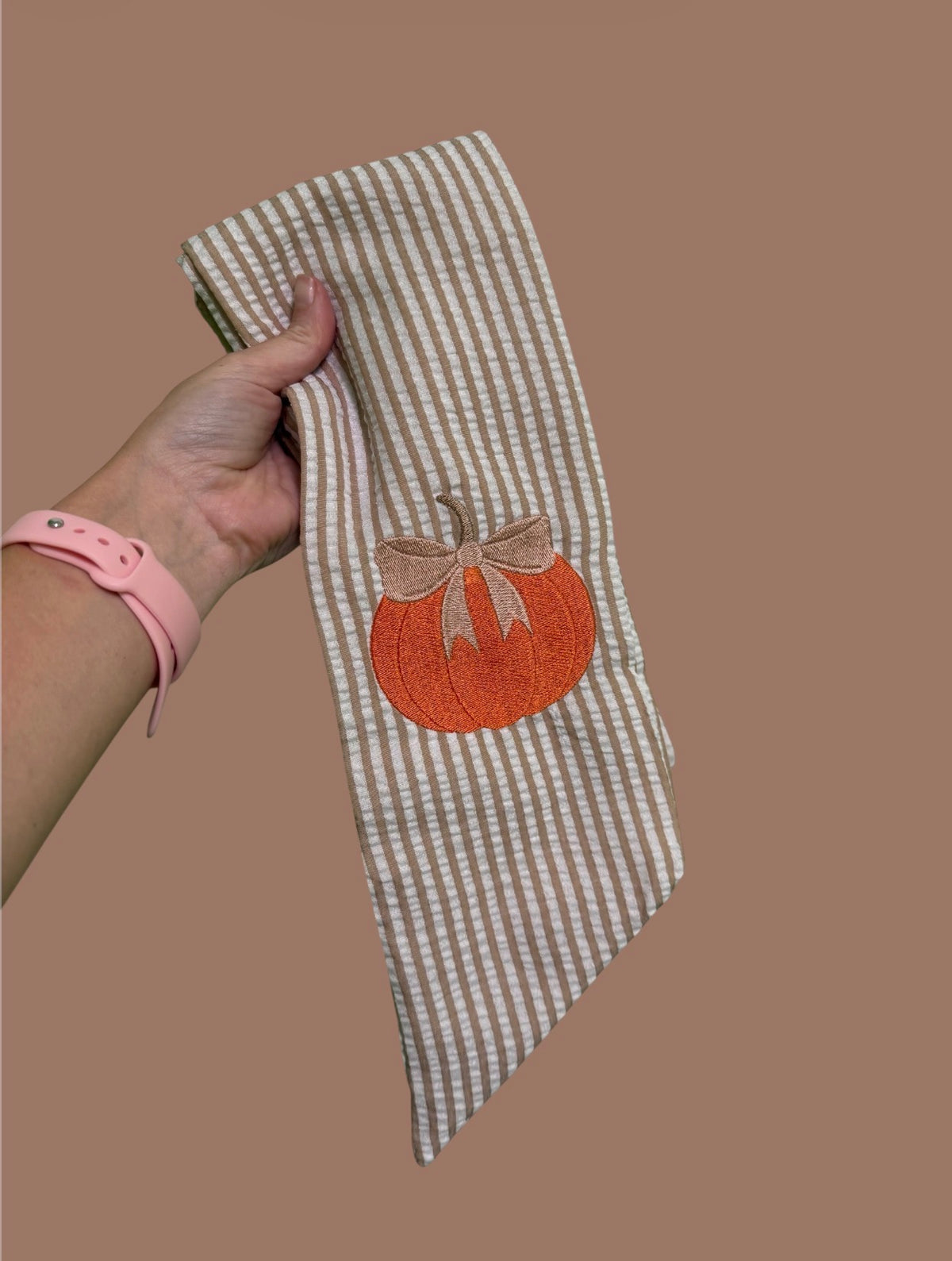 Bow Pumpkin Wreath Sash