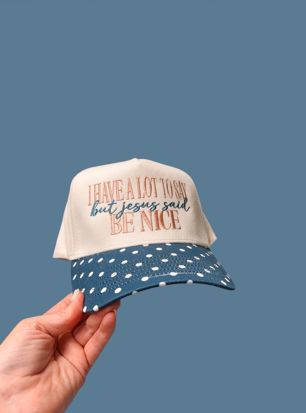 Jesus Said Be Nice Trucker Hat