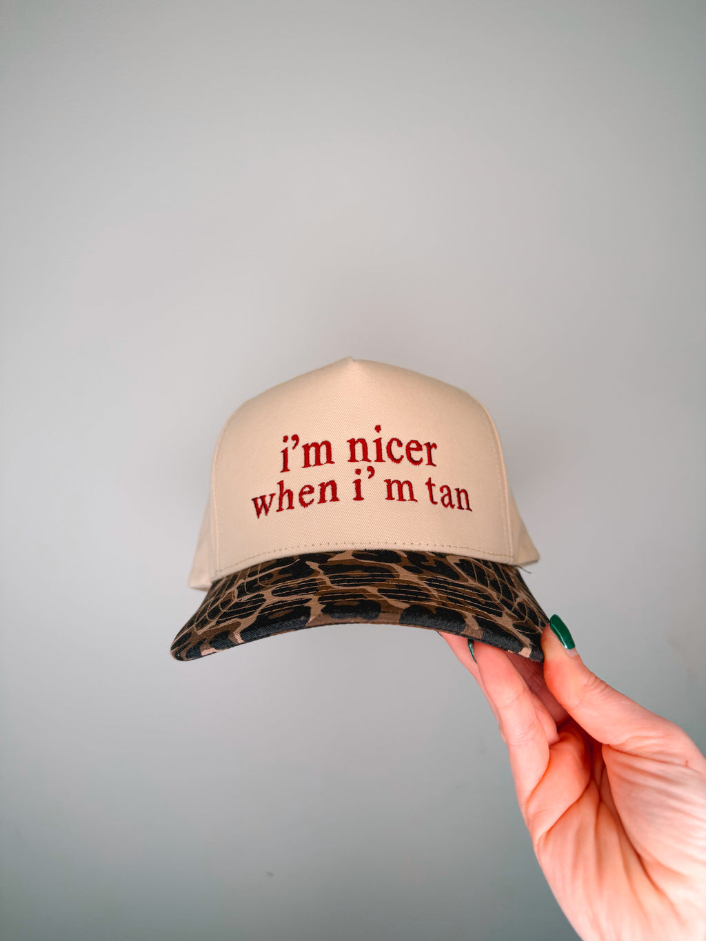I’m Nicer When I’m Tan Trucker Hat