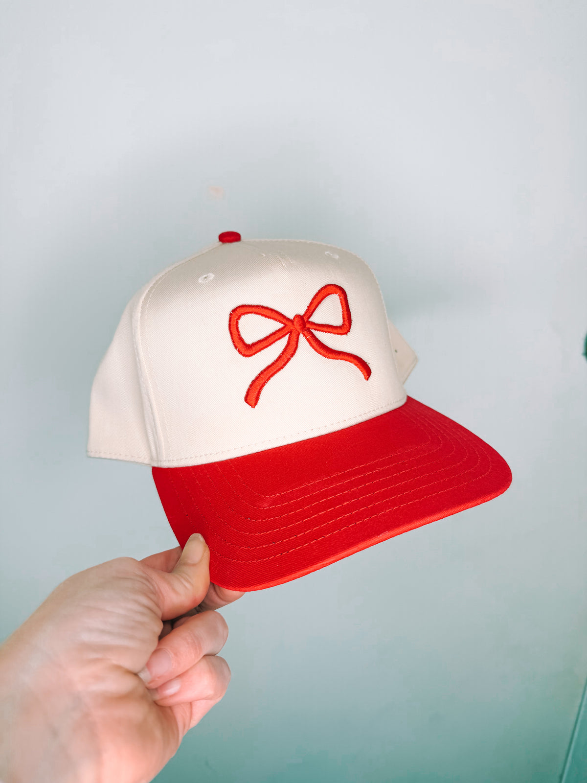 Red Bow Trucker Hat