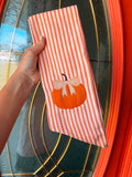 Pumpkin & Bow Wreath Sash