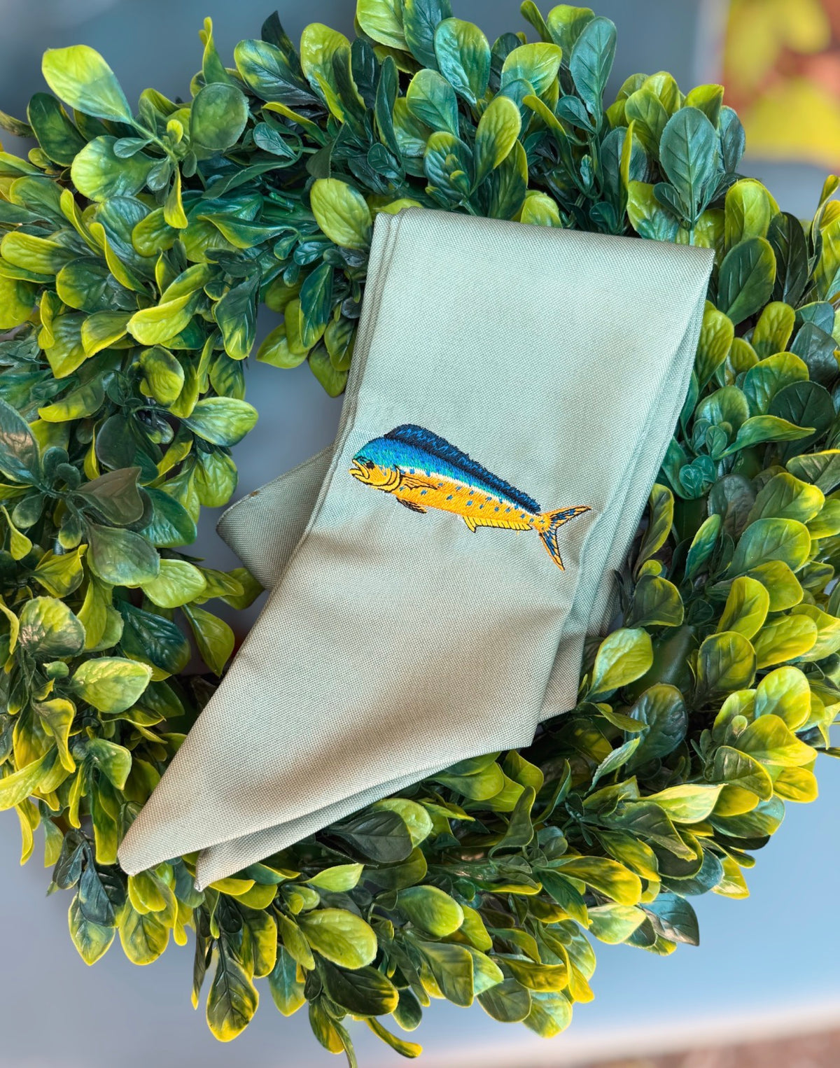 Mahi Mahi Wreath Sash