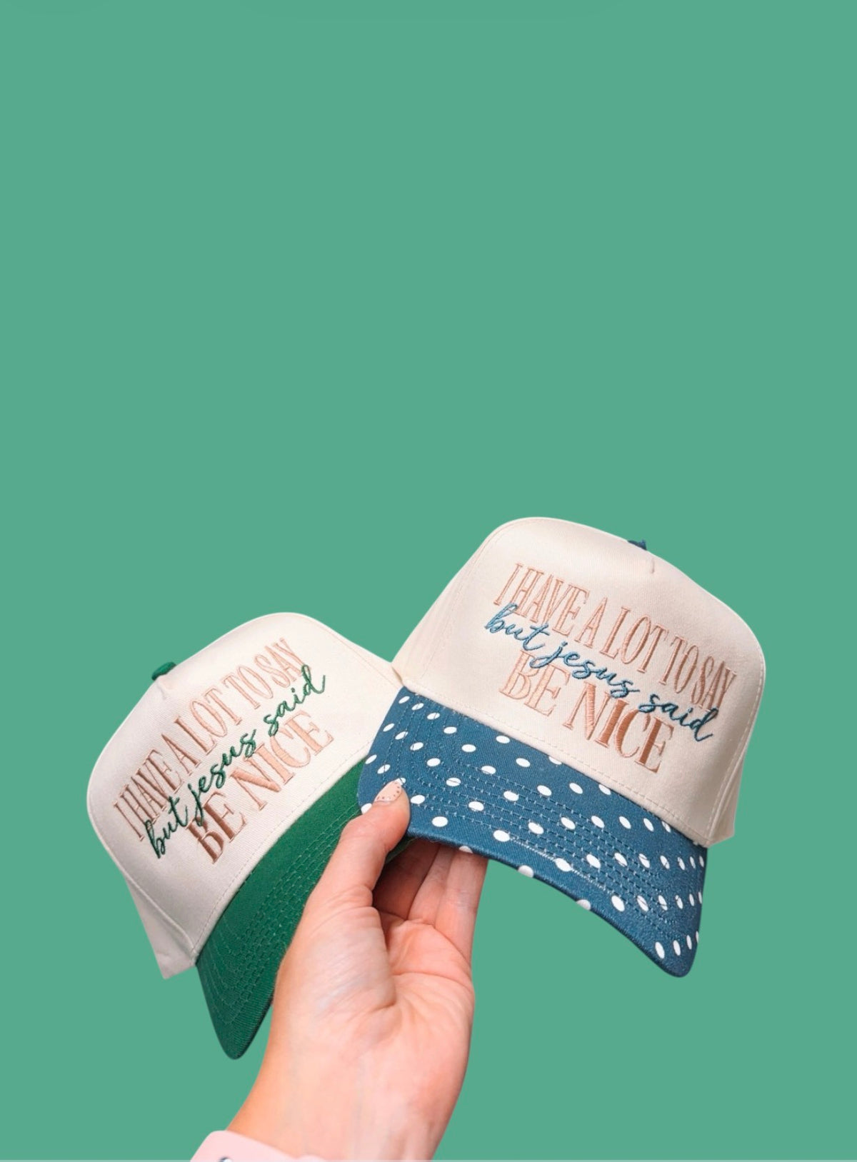 Jesus Said Be Nice Trucker Hat