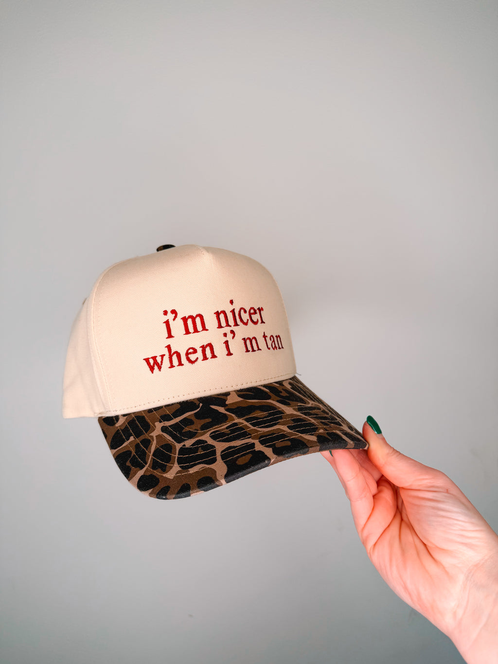 I’m Nicer When I’m Tan Trucker Hat