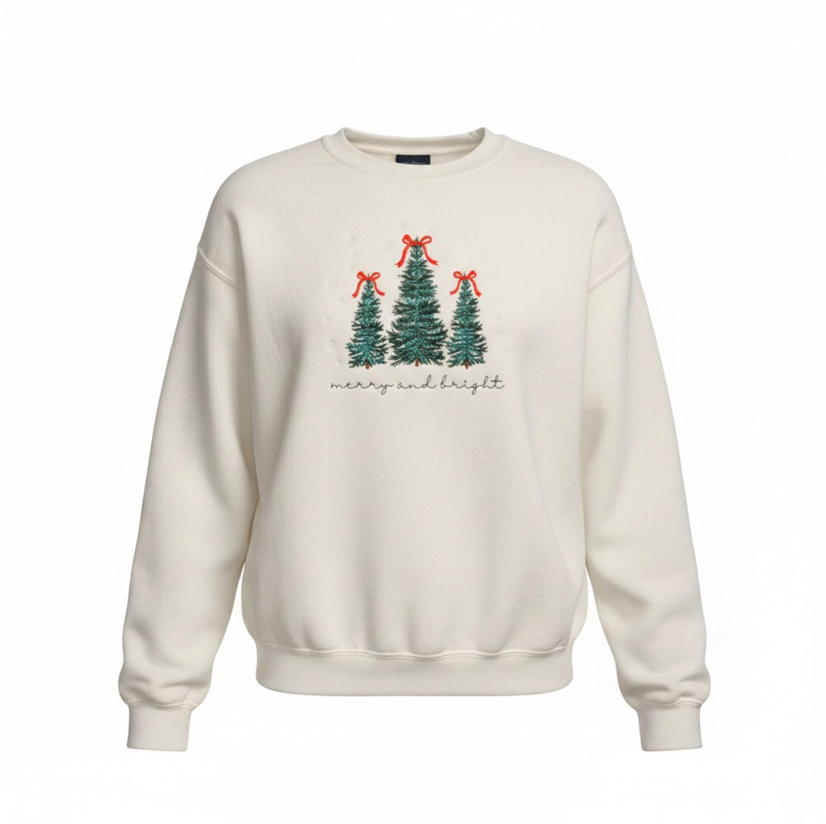 Merry & Bright Christmas Tree Sweatshirt