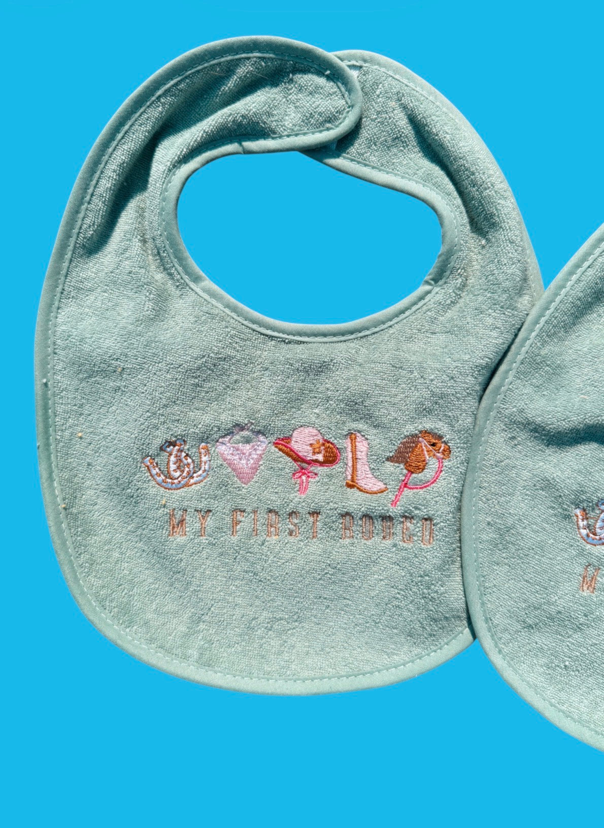 My First Rodeo Baby Girl Bib