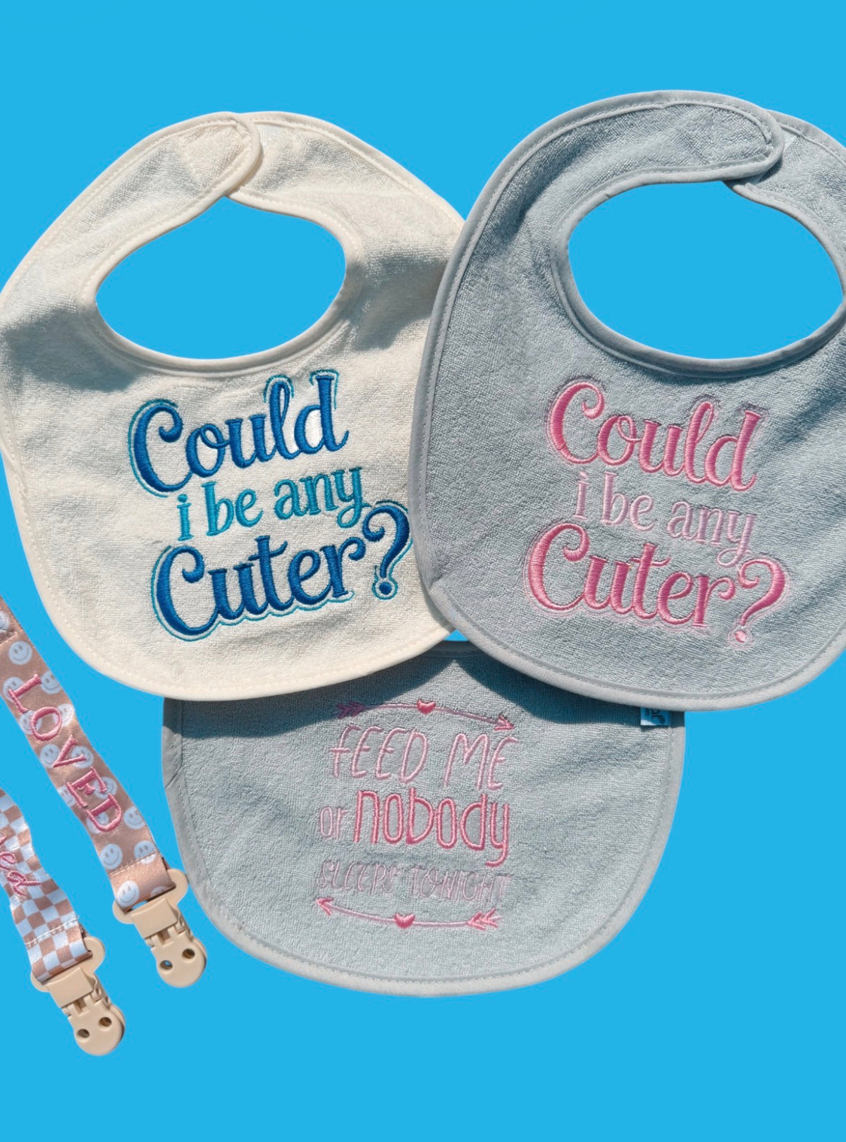 Could I Be Any Cuter? Baby Girl Bib