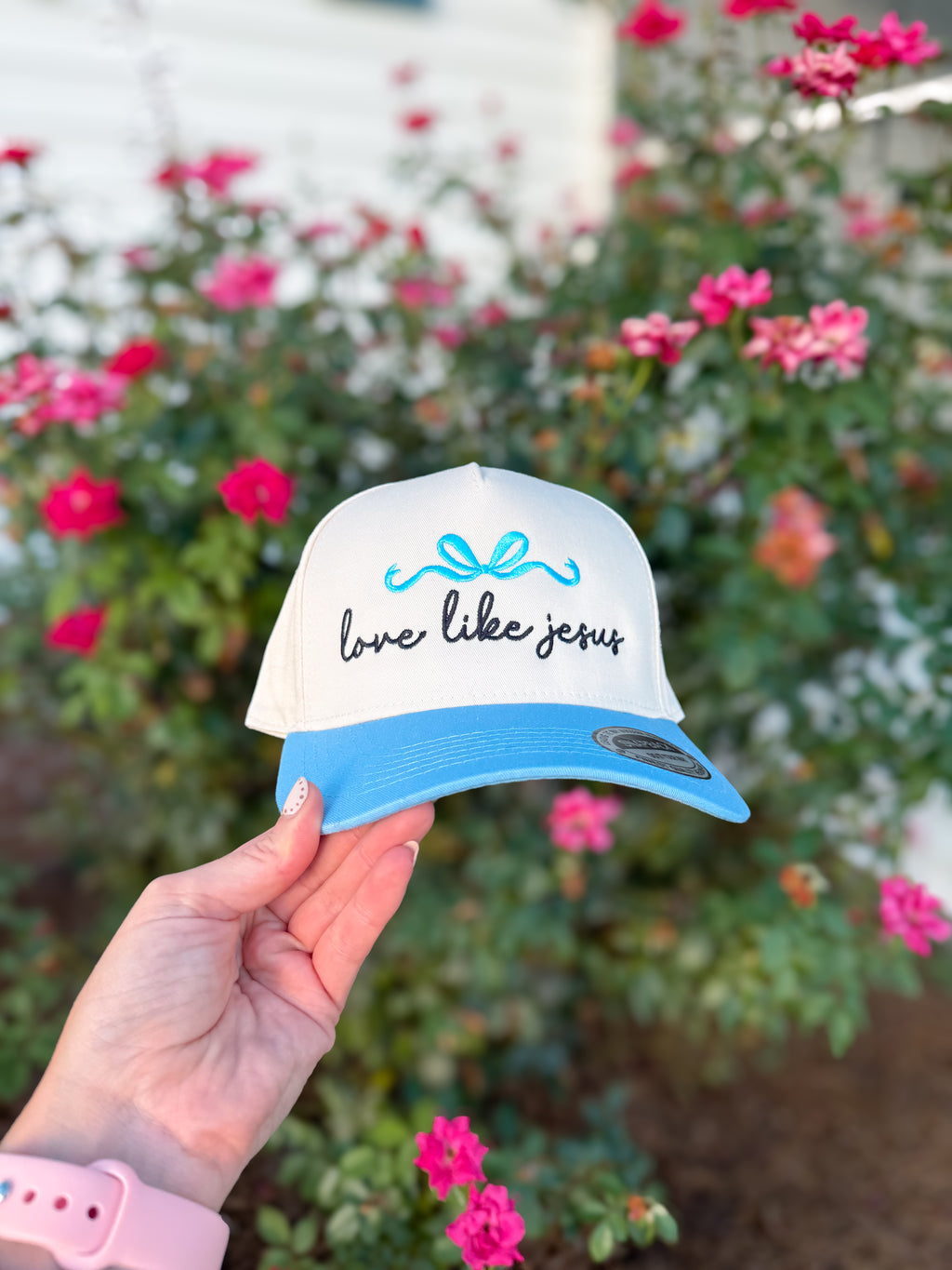 Love Like Jesus Bow Trucker Hat