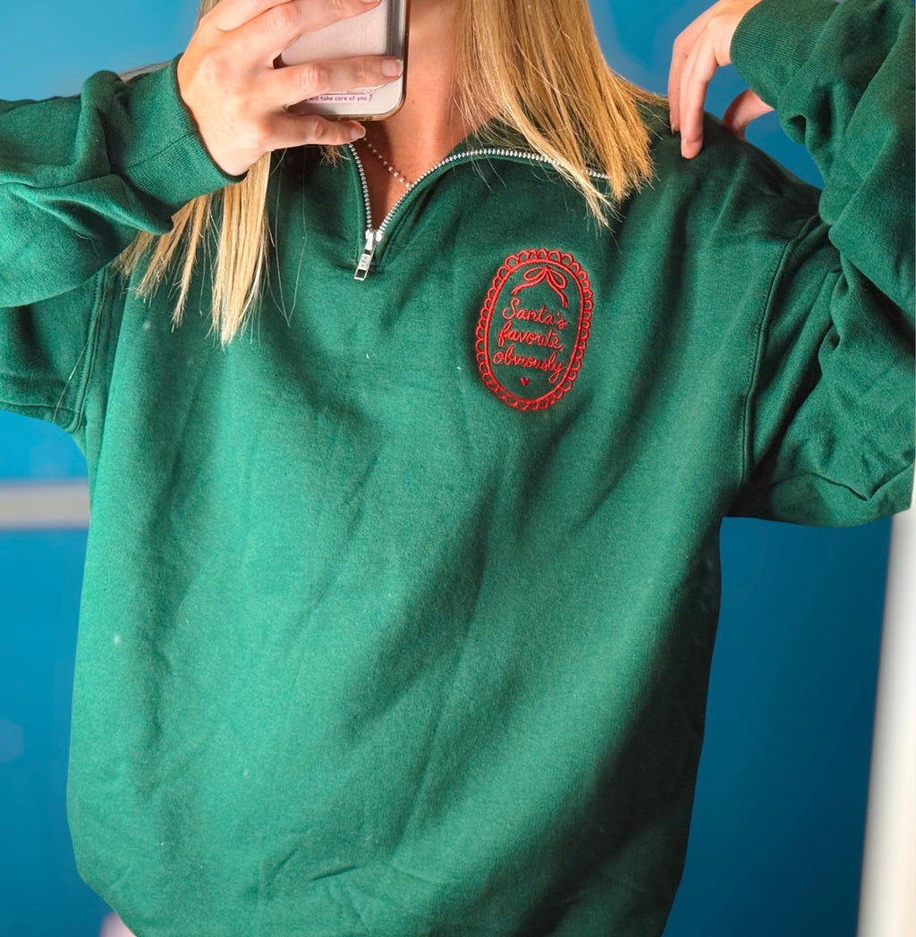 Santa's Favorite Quarter Zip