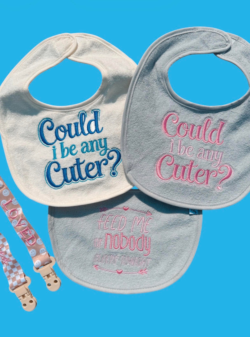 Could I be Any Cuter? Baby Boy Bib